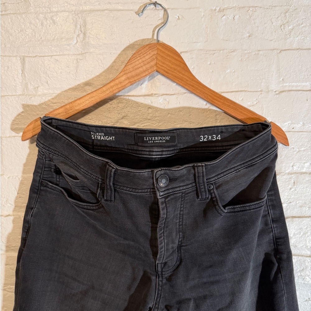 Liverpool Charcoal Denim Pants